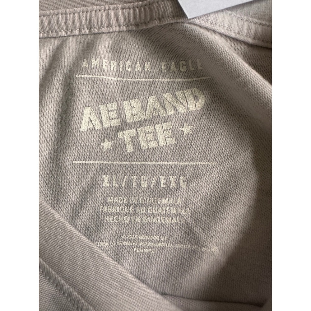 American Eagle The Rolling Stones Band Tee Beige Blue Graphic T-Shirt XL NWT - Picture 5 of 10